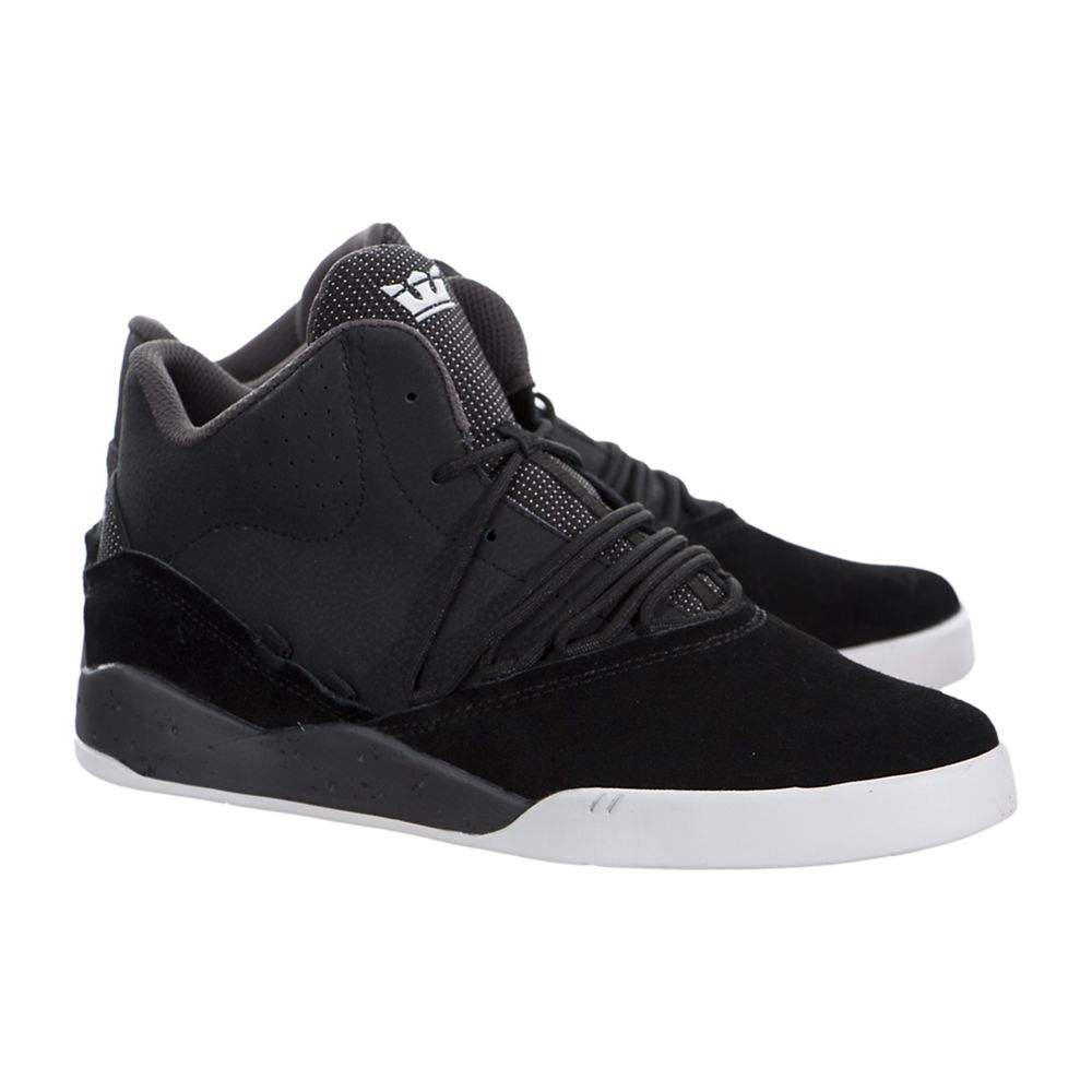 Baskets Supra Estaban Noir Black/Grey-White Homme | TJQ-06232305